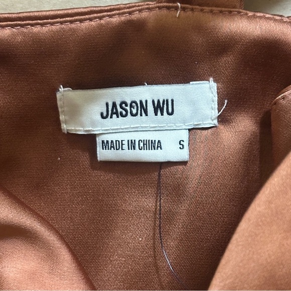 Jason Wu Satin Bronze Copper Corset Top Size Small - Picture 3 of 9